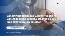 Air Jetpump Mendadak Macet Tukang Pompa Air Lebak Bulus Jakarta Selatan 24 Jam Ini Siap Beresin Malam Ini Juga!